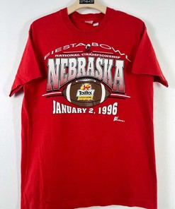 Vintage 90S Nebraska Huskers Sweatshirt, Nebraska Cornhuskers Fiesta Bowl Champion Sweatshirt