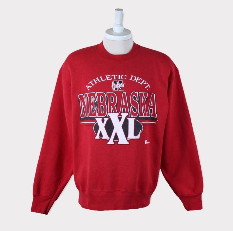 Vintage 90S Nebraska Huskers Sweatshirt, Nebraska University, Nebraska Huskers Sweater, Huskers Gift
