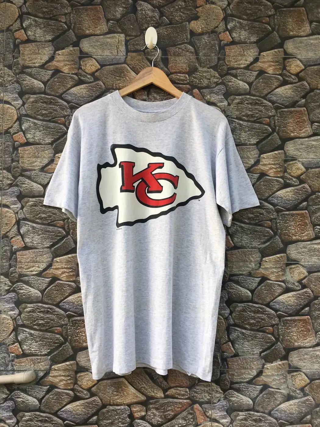 Vintage 90’S Nfl Kc Kansas City T-Shirt Sweatshirt Pullover Hoodie Reprinted Gift For Nfl Fans