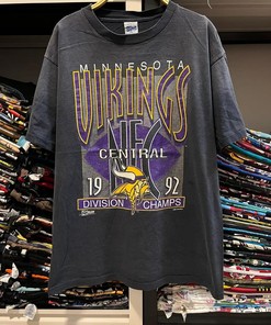 Vintage 90S Nfl Minnesota Viking 1992 T-Shirt Sweatshirt Pullover Hoodie Reprinted Gift For Nfl Fans