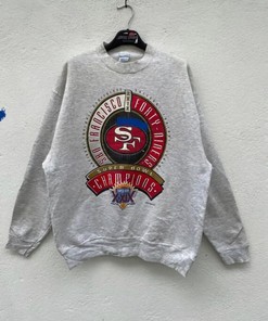 Vintage 90S San Francisco 49Ers Nfl T-Shirt Sweatshirt Pullover Hoodie Reprinted Gift For Nfl Fans