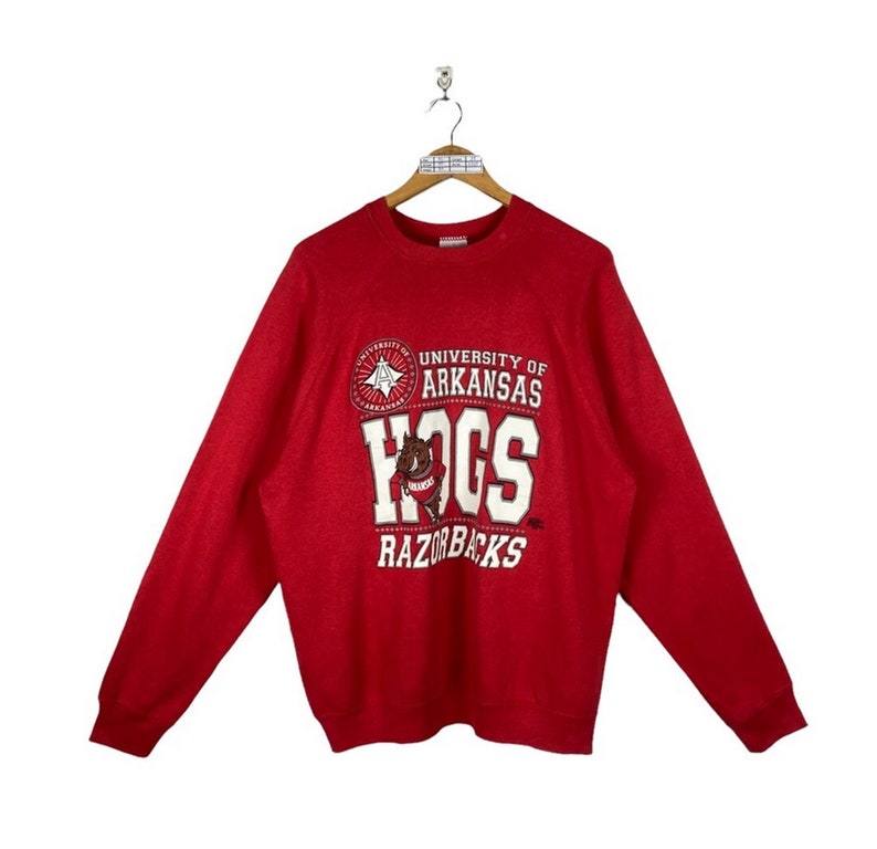 Vintage 90S University Of Arkansas Razorbacks Hogs Sweatshirt Retro Arkansas Razorbacks Shirt