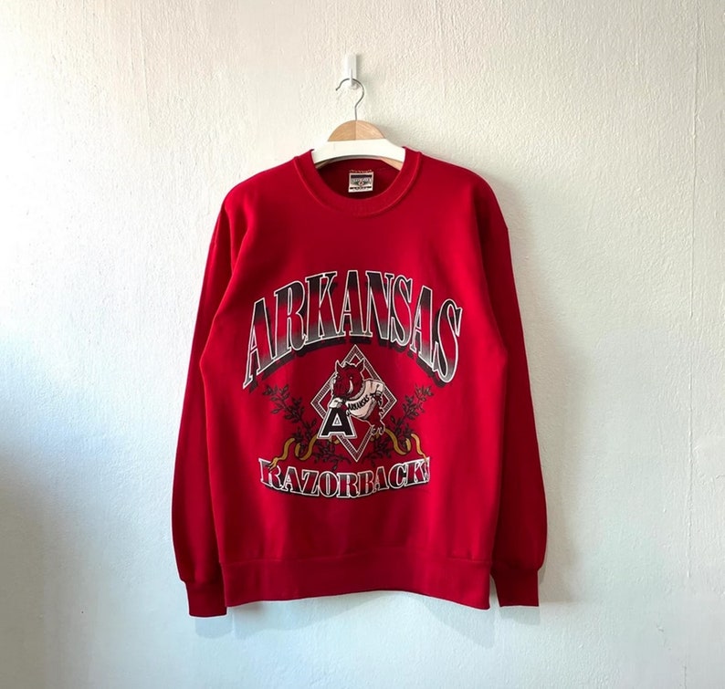 Vintage 90S University Of Arkansas Razorbacks Sweatshirt, Shirt, Hoodie Gift For Her And Him