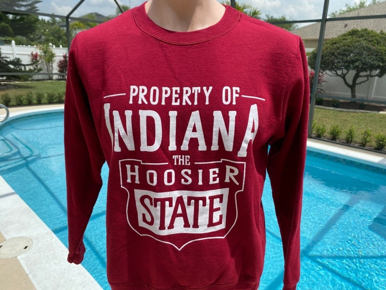 Vintage 90S University Of Indiana Hoosiers Crewneck Sweatshirt, Indiana Football Gift For Fans