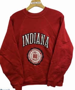 Vintage 90S University Of Indiana Hoosiers Crewneck Sweatshirt, Indiana  Football Gift For Fans Football Fan Shirt