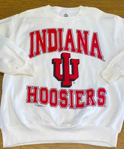 Vintage 90S University Of Indiana Hoosiers Crewneck Sweatshirt, Indiana  Football Lover