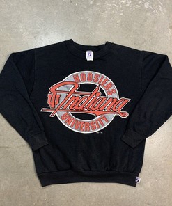 Vintage 90S University Of Indiana Hoosiers Crewneck Sweatshirt, Indiana  Football Lover Gift For Fans