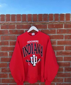 Vintage 90S University Of Indiana Hoosiers Crewneck Sweatshirt T-Shirts