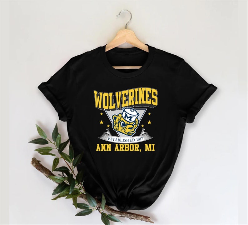 Vintage 90S University Of Michigan Wolverines Crewneck Sweatshirt Or Hoodie Shirt, Retro U Of M Apparel Gift - Image 3