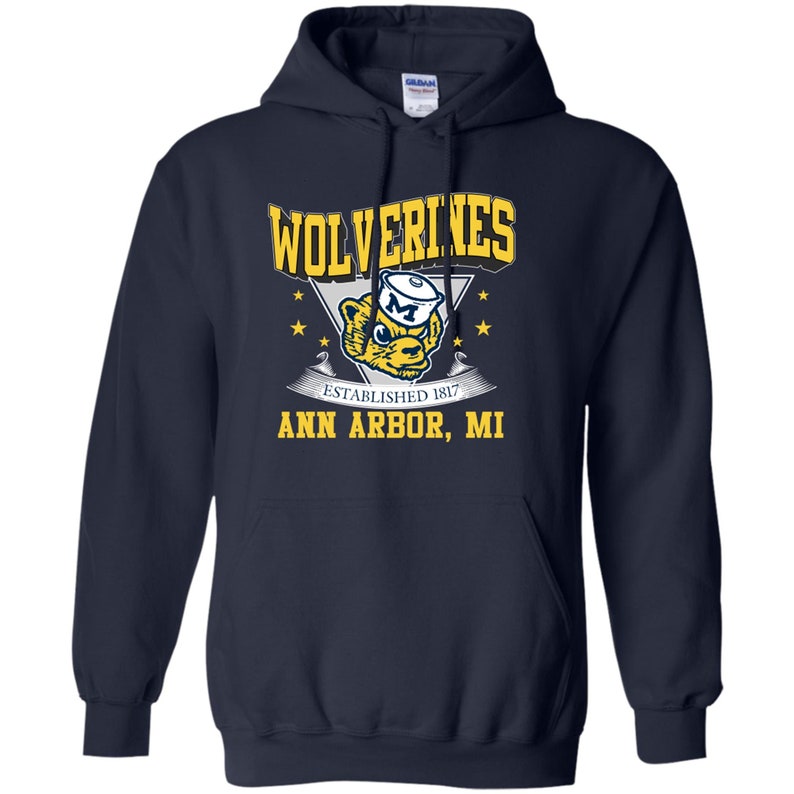 Vintage 90S University Of Michigan Wolverines Crewneck Sweatshirt Or Hoodie Shirt, Retro U Of M Apparel Gift - Image 4