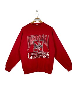 Vintage 90S University Of Nebraska Huskers Football 1994 National Champions Pullover Crewneck