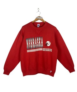 Vintage 90S University Of Nebraska Huskers Sweatshirt Large, Football 1994 National Champions Pullover Crewneck