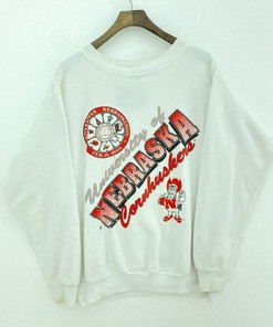 Vintage 90S University Of Nebraska Huskers Sweatshirt, Nebraska Cornhuskers Sweatshirt