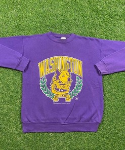 Vintage 90S University Of Washington Huskies Crewneck Sweatshirt, Vintage Shirt, Hoodie, Ncaa Washington Shirts