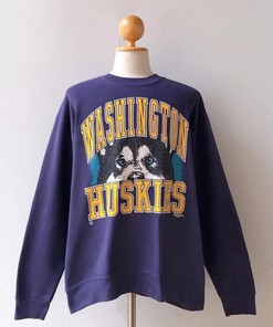 Vintage 90S Washington Huskies College Sweatshirt, Vintage 90S T-Shirt, Gift For Her, Gift For Her