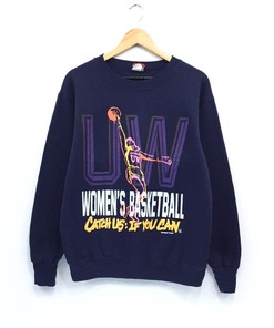 Vintage 90'S Washington Huskies Sweatshirt, 1993 Women'S Basketball Washington Nba Sweatshirt