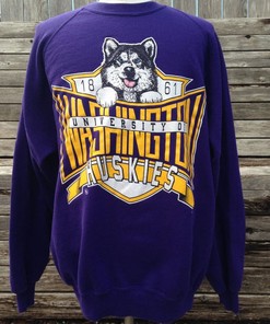 Vintage 90S Washington Huskies Sweatshirt, Washington Huskies Sweatshirt, University Of Washington Huskies Tshirt