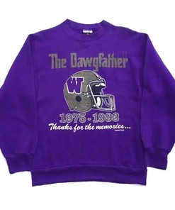 Vintage 90S Washiongton Huskies The Dawgfather Made In Usa, Uw Basketball Hoodie College Student Gifts