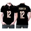 Vintage Allen Robinson #12 NFL American Football Legacy Navy 3d Designed Allover Polo Shirt for Bears Fans