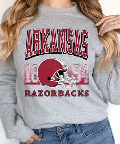 Vintage Arkansas Football Sweatshirt, University Football Fan Shirt
