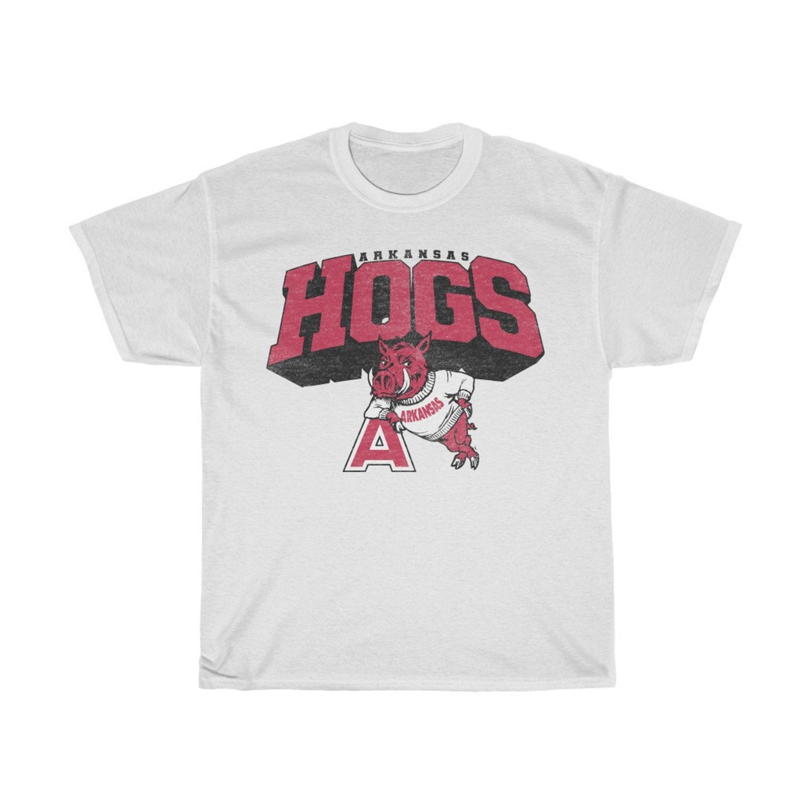 Vintage Arkansas Shirt, Arkansas Woo Pig Sooie Hogs Fan Gift T-Shirt, Hogs Shirt Gifts For Razorbacks Lover