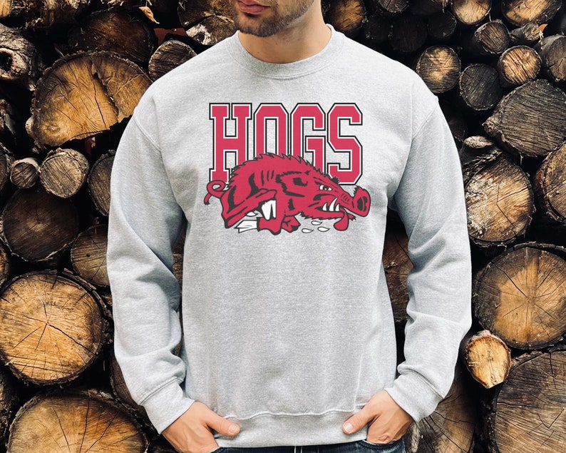 Vintage Arkansas Sweatshirt, Razorback Crewneck, Retro Sweatshirt, Shirt, University Of Arkansas Sweatshirt, Hoodie