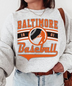Vintage Baltimore Oriole Est 1901 Sweatshirt, Baltimore Baseball Shirt, Retro Oriole Shirt