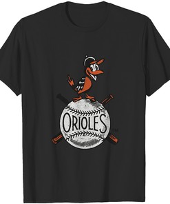 Vintage Baltimore Orioles T-Shirt, Retro Mlb Baseball Tee