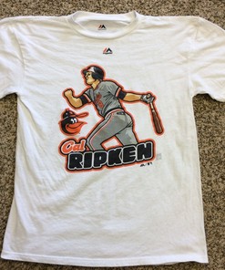 Vintage Cal Ripken Mlb/Baltimore Orioles Tee Shirt, Size Medium