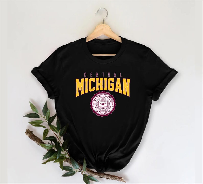 Vintage Central Michigan University Cmu Sweatshirt Hoodie Shirt, Retro Cmu Apparel Gift - Image 4