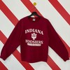 Vintage Crewneck University Indiana Hoosiers Sweater Pullover Indiana Hoosiers Print Logo Red