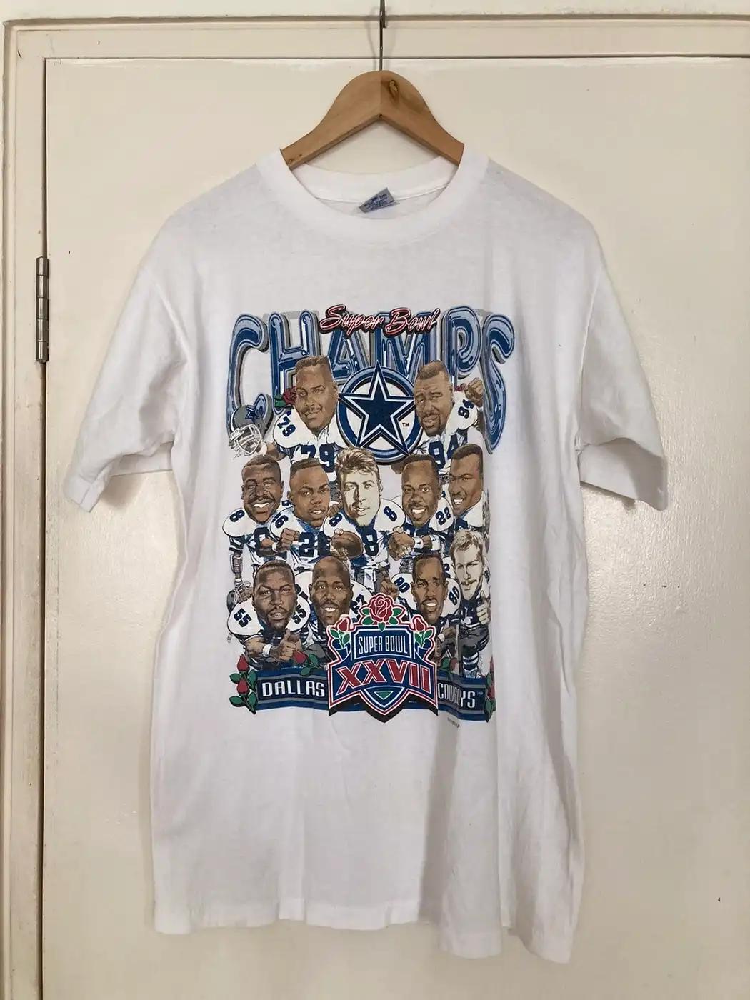Vintage Dallas Cowboys Superbowl 1993 T-Shirt Sweatshirt Pullover Hoodie Reprinted Nfl Fans