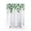 Vintage Eucalyptus Leaves Shower Curtain, Botanical Nature Eclectic Home Decor for Rustic Bathroom