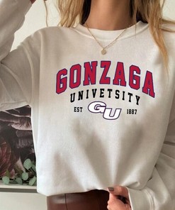 Vintage Gonzaga Bulldogs University Crewneck Sweatshirt