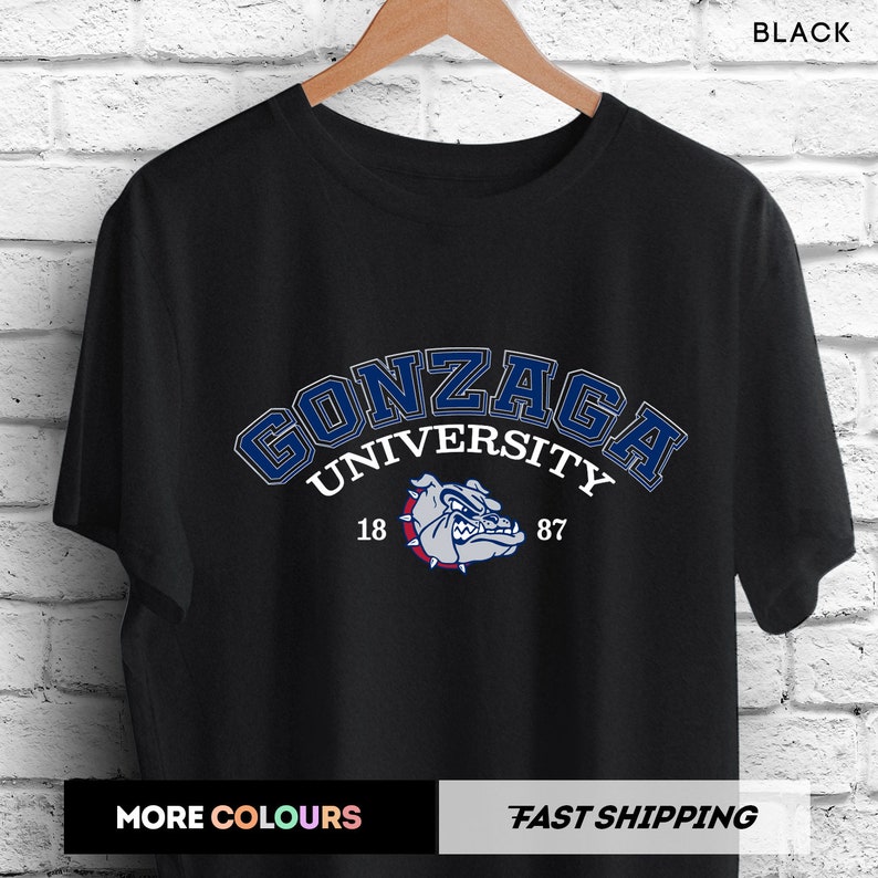 Vintage Gonzaga Bulldogs University Crewneck Sweatshirt Big Print Pullover Sweatshirt - Image 3