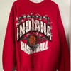 Vintage Indiana Basketball Sweatshirt Official Iu Hoosiers Shirt For Ncaa Fans