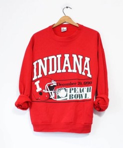 Vintage Indiana University Hoosiers Peach Bowl 1990 Sweatshirt, Indiana Hoosiers Sweater, College Student Gift