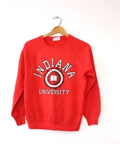 Vintage Indiana University Hoosiers Sweatshirt Large, Iu Hoosiers Shirt For Ncaa Fans
