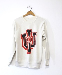Vintage Indiana University Hoosiers Sweatshirt Medium, Iu Hoosiers Shirt For Ncaa Fans