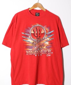 Vintage Indiana University Hoosiers T-Shirt Made In Usa, Iu Hoosiers Shirt For Ncaa Fans