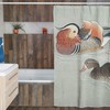 Vintage Japanese Style Shower Curtain | Eco-Friendly Waterproof Bath Curtain | Vintage Japanese Design