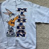 Vintage Looney Tunes Bugs Bunny University Of Michigan Crewneck Sweatshirt