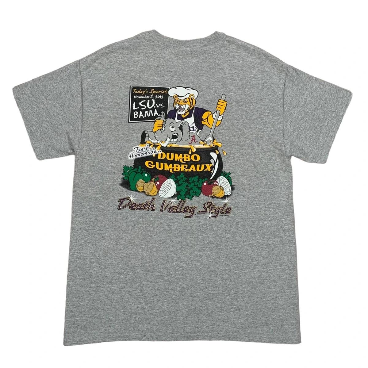 Vintage Louisiana State Lsu Tigers Tailgatin Bama Jumbo T-Shirt, Sweatshirt & Crewneck Full Size Gifts For Fans