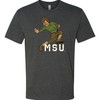 Vintage Michigan State University Leatherhead Sparty Shirt, Retro Msu Apparel