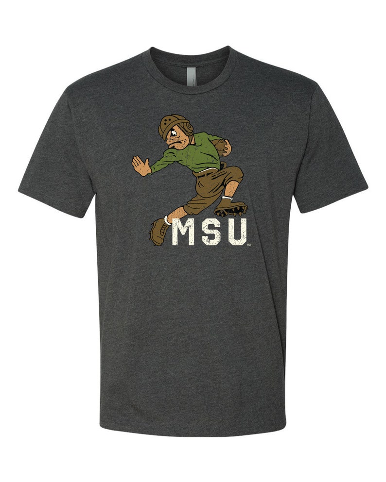 Vintage Michigan State University Leatherhead Sparty Shirt, Retro Msu Apparel