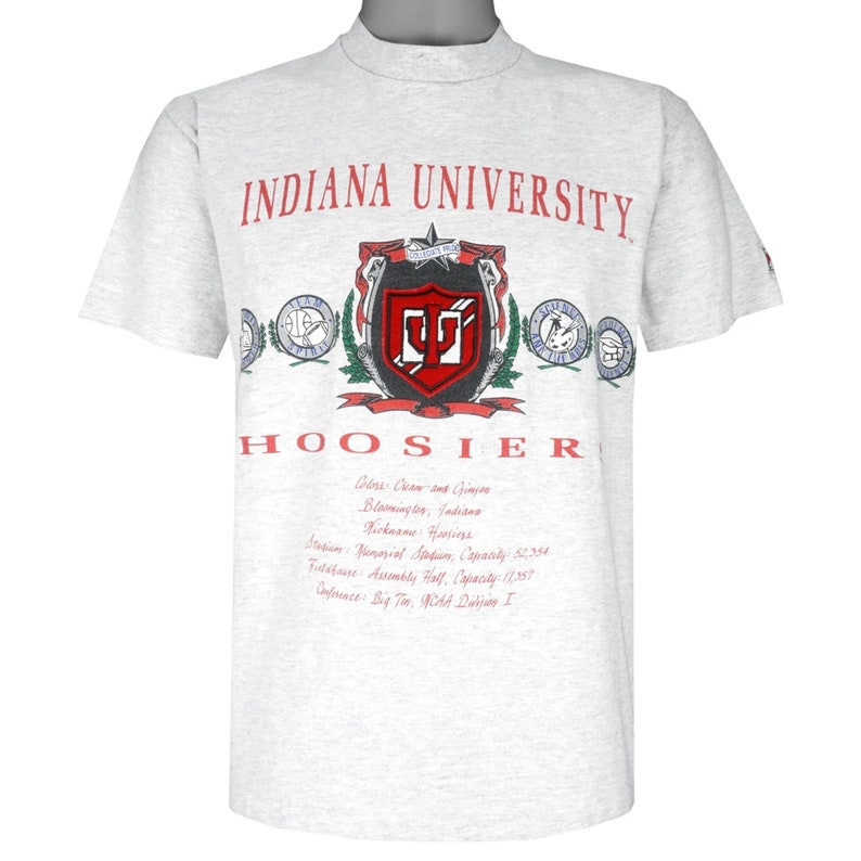 Vintage Ncaa Indiana Hoosiers Big Logo T-Shirt, Indiana University Bloomington, Unisex Shirt, Vintage Shirt