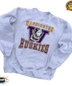 Vintage Ncaa Washington Huskies Logo Sweatshirt, Washington Huskies College Shirt T-Shirts