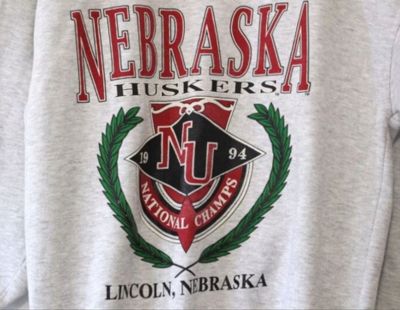 Vintage Nebraska Huskers 1994 National Champions Sweatshirt - Image 2