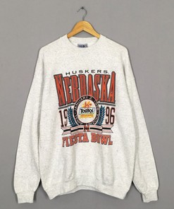 Vintage Nebraska Huskers Sweatshirt, 1996 Nebraska Cornhuskers Fiesta Bowl Champion Sweatshirt