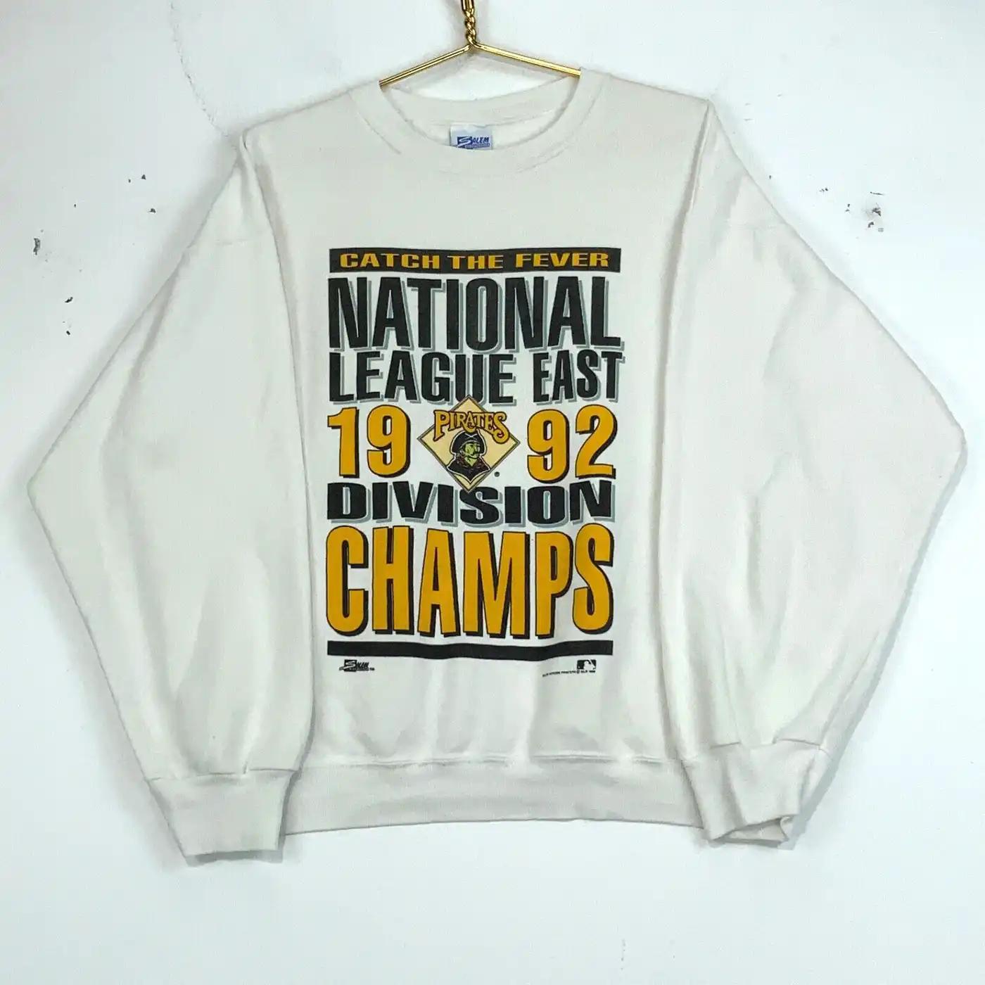 Vintage Pittsburgh Pirates Division Champs 1992 Mlb Crewneck T-Shirt, Hoodie, And Sweatshirt Gift For Fans